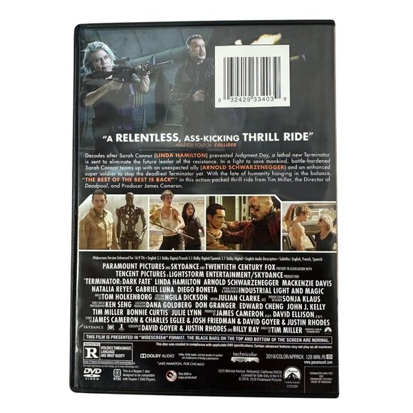 Terminator Dark Fate 2019 R Linda Hamilton Arnold Schwarzenegger DVD Widescreen - Picture 2 of 6